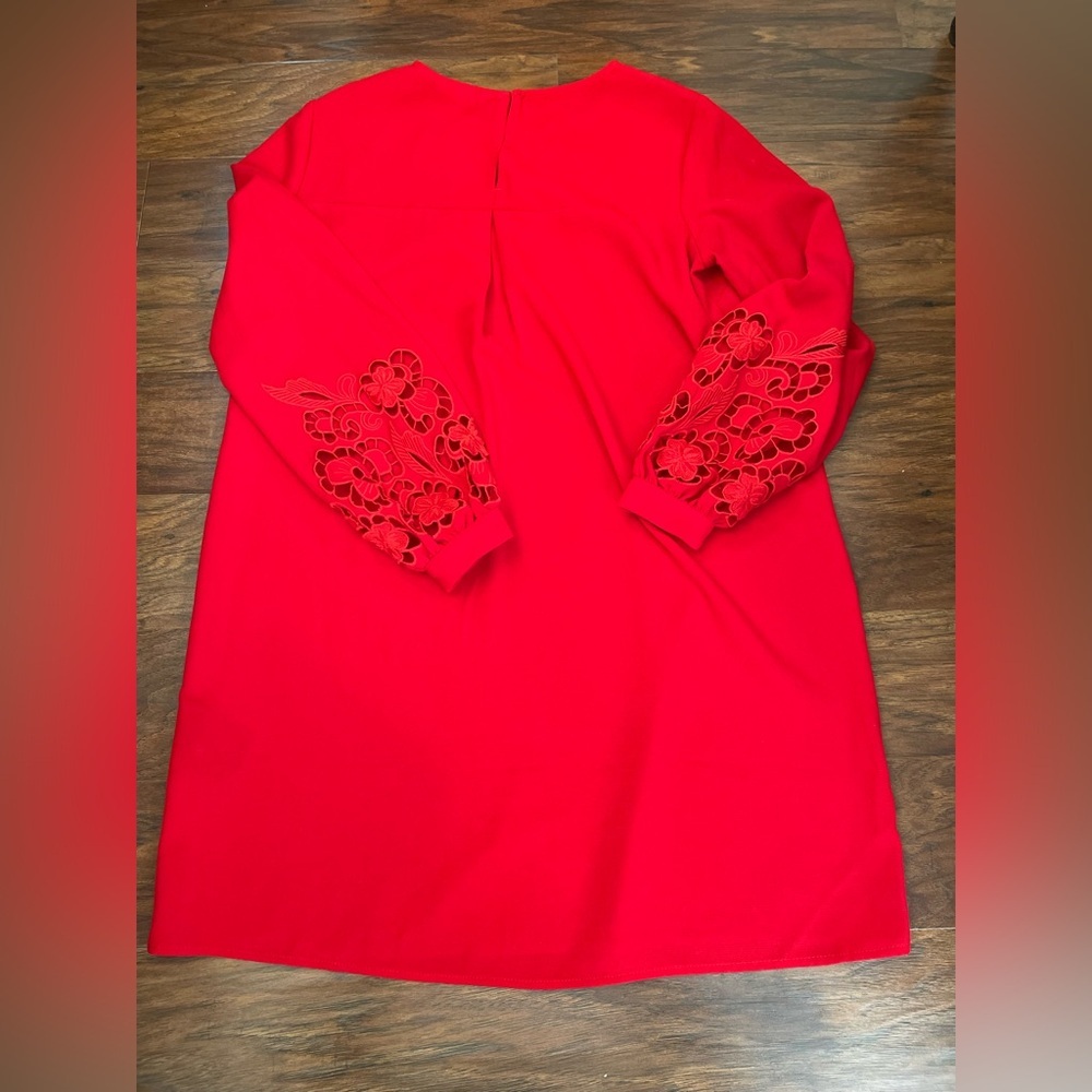 H&M Embroidered Lace Cut Out Dress Size 6 - Picture 5 of 5